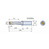 3ED-3XD (Cylindrical Shank) Head changeable 3 flute drills with coolant holes for high productivity - Big-tools Industrial Supply Tools for Metal Cutting